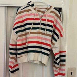 Aerie Colorful Striped Hoodie